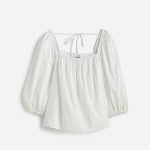 Madewell Puff-Sleeve Babydoll Top - 8